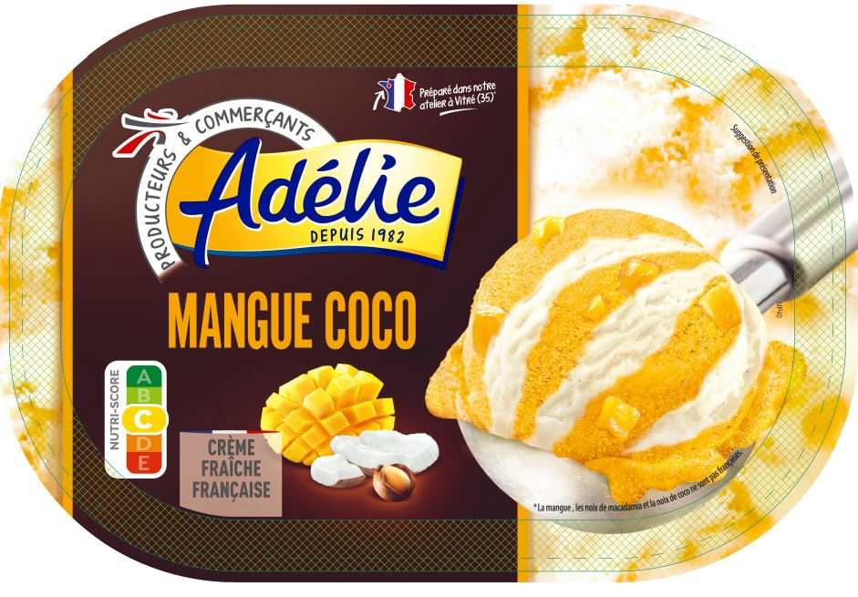 Adelie 0.9l mangue coco : photo du produit rappelé le 11/06/2021