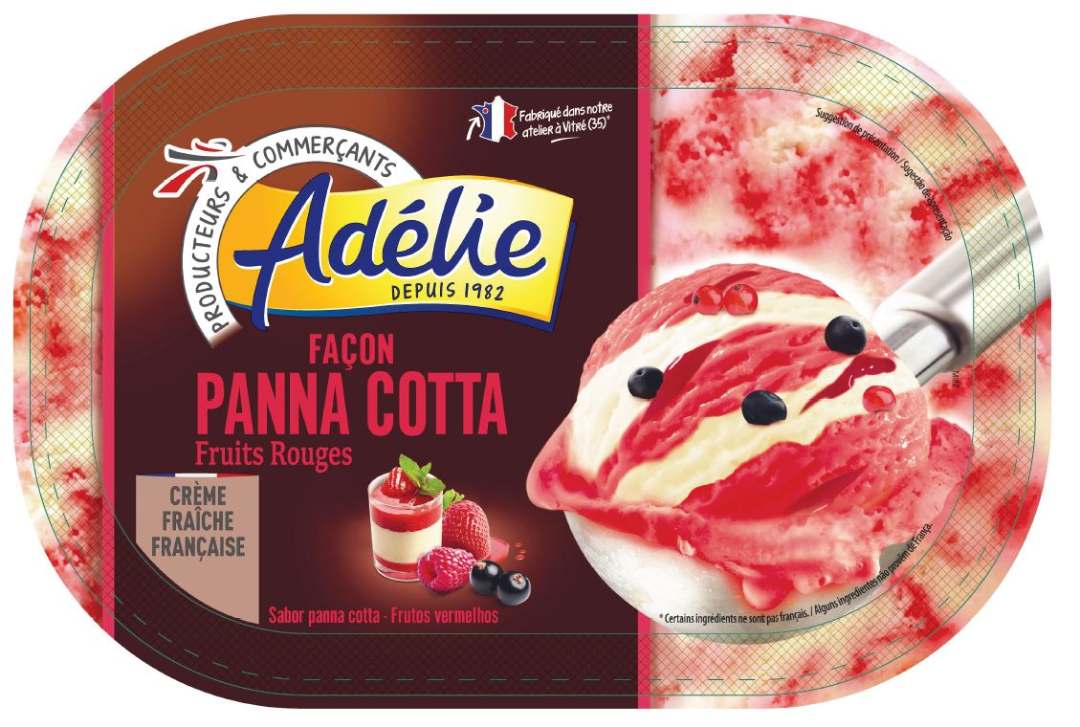 Adelie 0.9l panna cotta fruits rouges : photo du produit rappelé le 25/02/2022