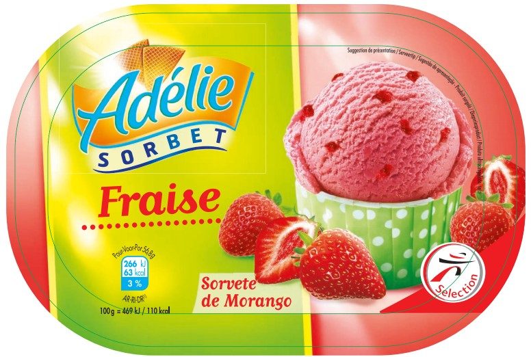 Adelie 1l fraise : photo du produit rappelé le 25/02/2022