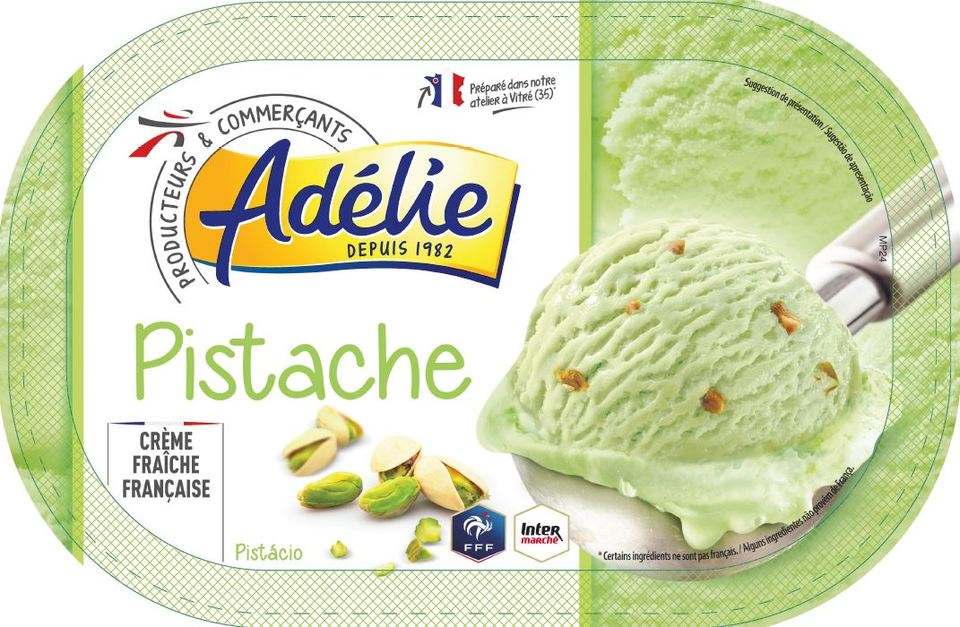 Adelie 1l pistache : photo du produit rappelé le 05/01/2022