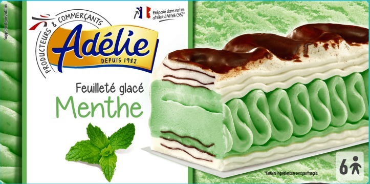 Adelie 650ml feuilleté glacé menthe : photo du produit rappelé le 25/02/2022