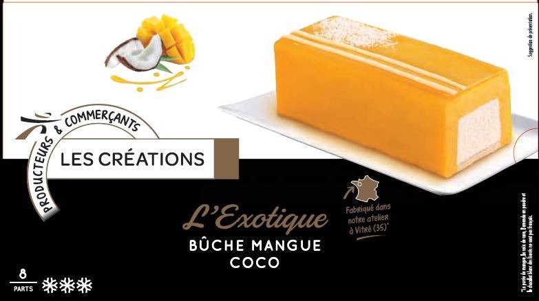 Adelie buche creation 850ml mangue - coco : photo du produit rappelé le 31/08/2021