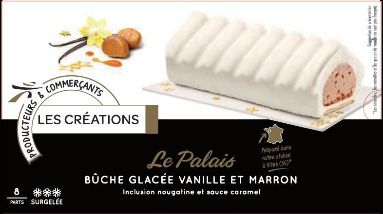 Adelie buche creation vanille marron - 850ml : photo du produit rappelé le 05/01/2022