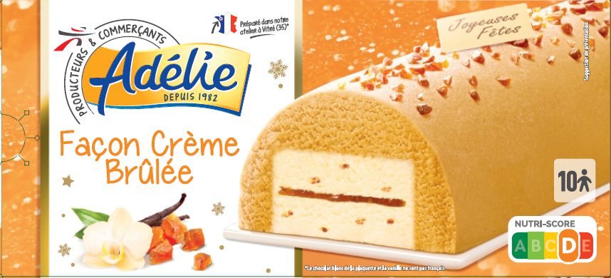 Adelie buche vanille creme brulee : photo du produit rappelé le 25/02/2022