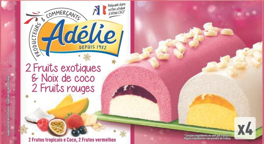 Adelie buchette 4x120ml fruits rouges - fruits exotiques : photo du produit rappelé le 29/07/2021