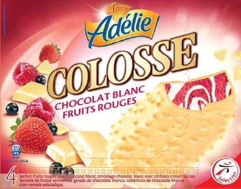 Adelie colos4 chocolat blanc - fruits rouges : photo du produit rappelé le 25/02/2022