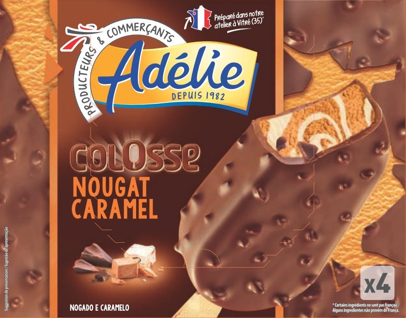 Adelie colosse 4x100ml nougat caramel : photo du produit rappelé le 29/07/2021