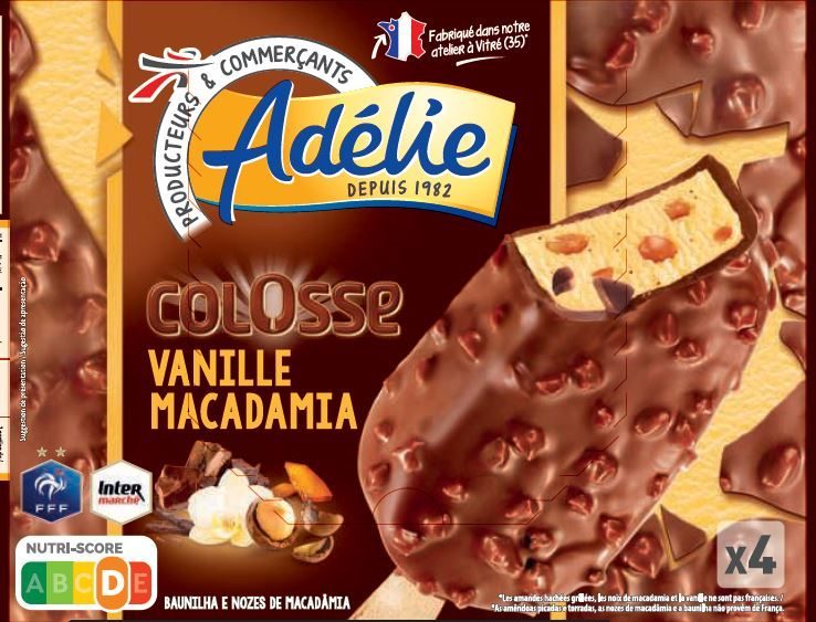 Adelie colosse 4x100ml vanille macadamia : photo du produit rappelé le 30/11/2021