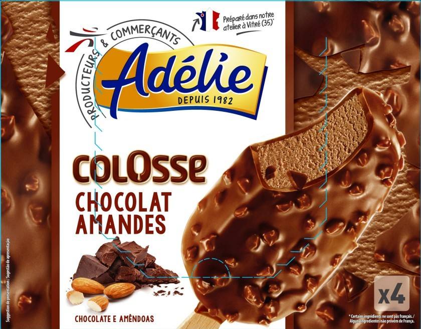 Adelie colosse 4x120ml chocolat amandes : photo du produit rappelé le 25/02/2022
