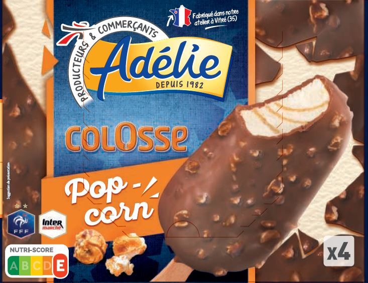 Adelie colosse 4x80ml popcorn : photo du produit rappelé le 11/06/2021