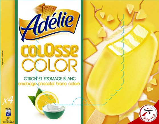 Adelie colosse colors 4x80ml citron : photo du produit rappelé le 25/02/2022