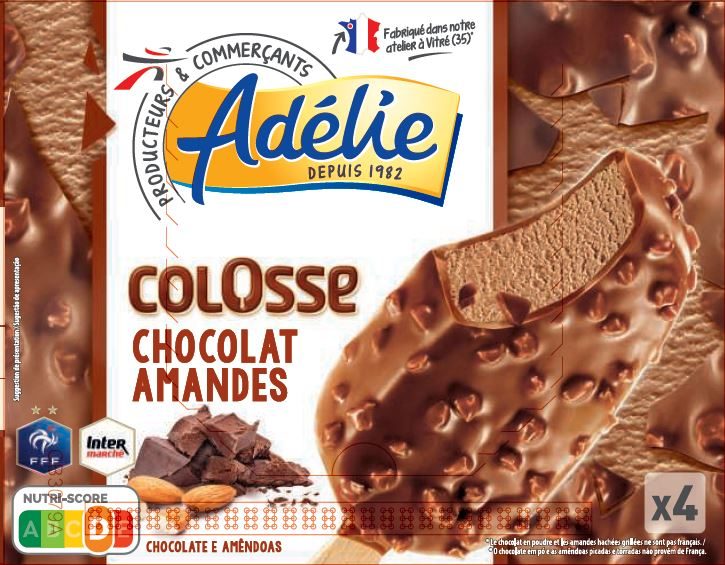 Adelie colosse (fff) chocolat amandes 4x120ml : photo du produit rappelé le 11/06/2021