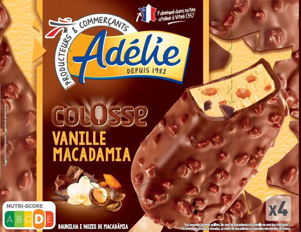Adelie colosse vanille macadamia : photo du produit rappelé le 19/01/2026