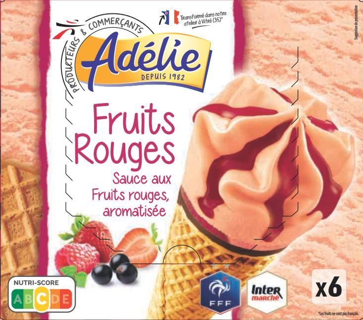 Adelie cone (fff) fruits rouges 6x120ml : photo du produit rappelé le 29/07/2021