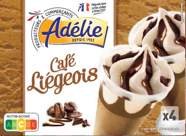 Adelie coupe (fff) 4x125ml cafe liegeois : photo du produit rappelé le 11/06/2021
