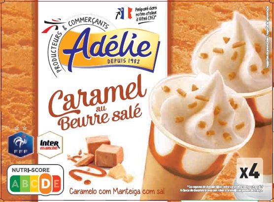 Adelie coupe (fff) 4x125ml caramel beurre sale : photo du produit rappelé le 11/06/2021