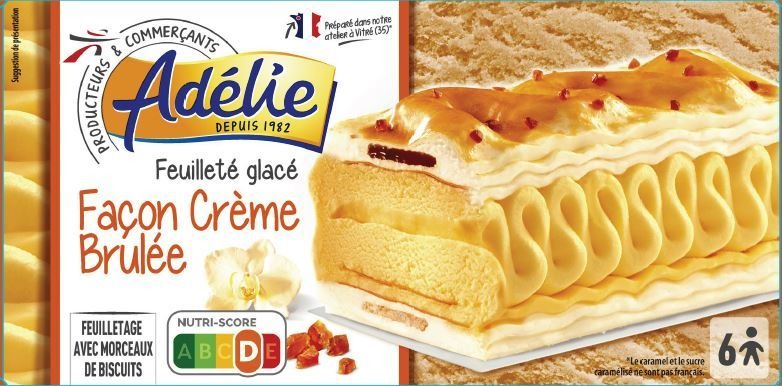 Adelie donatello 650ml facon creme brulee : photo du produit rappelé le 29/07/2021