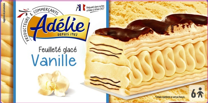 Adelie donatello 650ml vanille : photo du produit rappelé le 29/07/2021