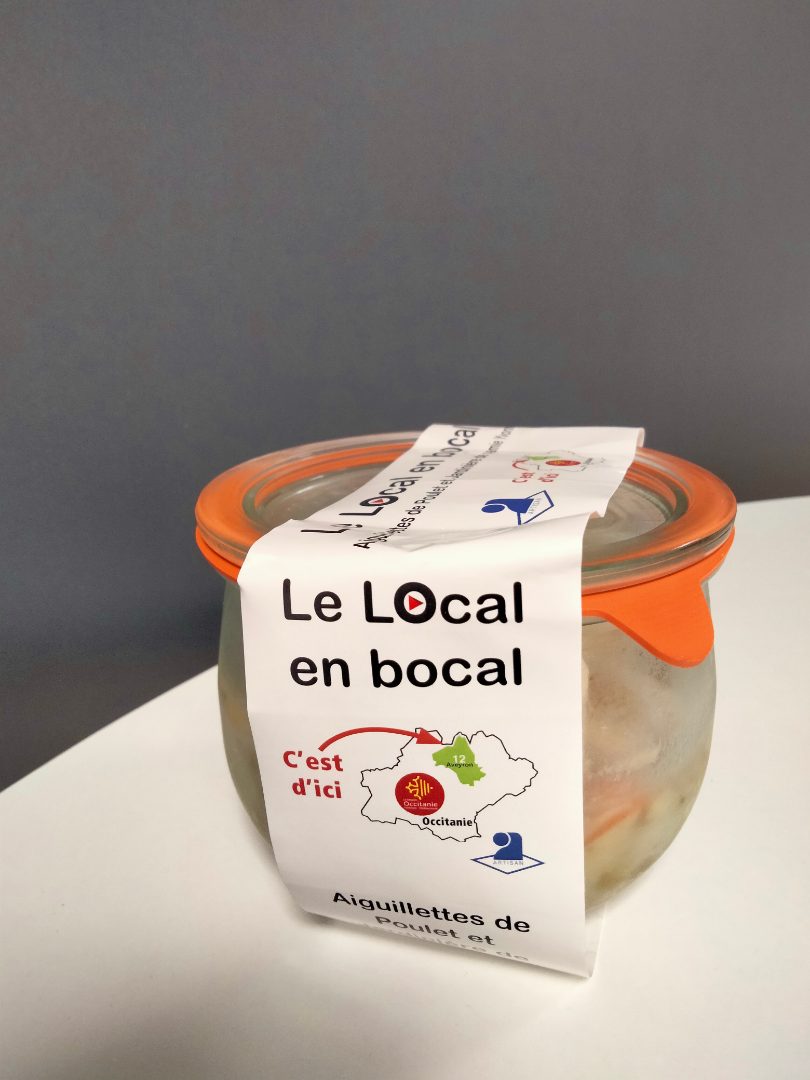 Aiguillettes de poulet et jardinière Le Local en Bocal : photo du produit rappelé le 21/12/2022
