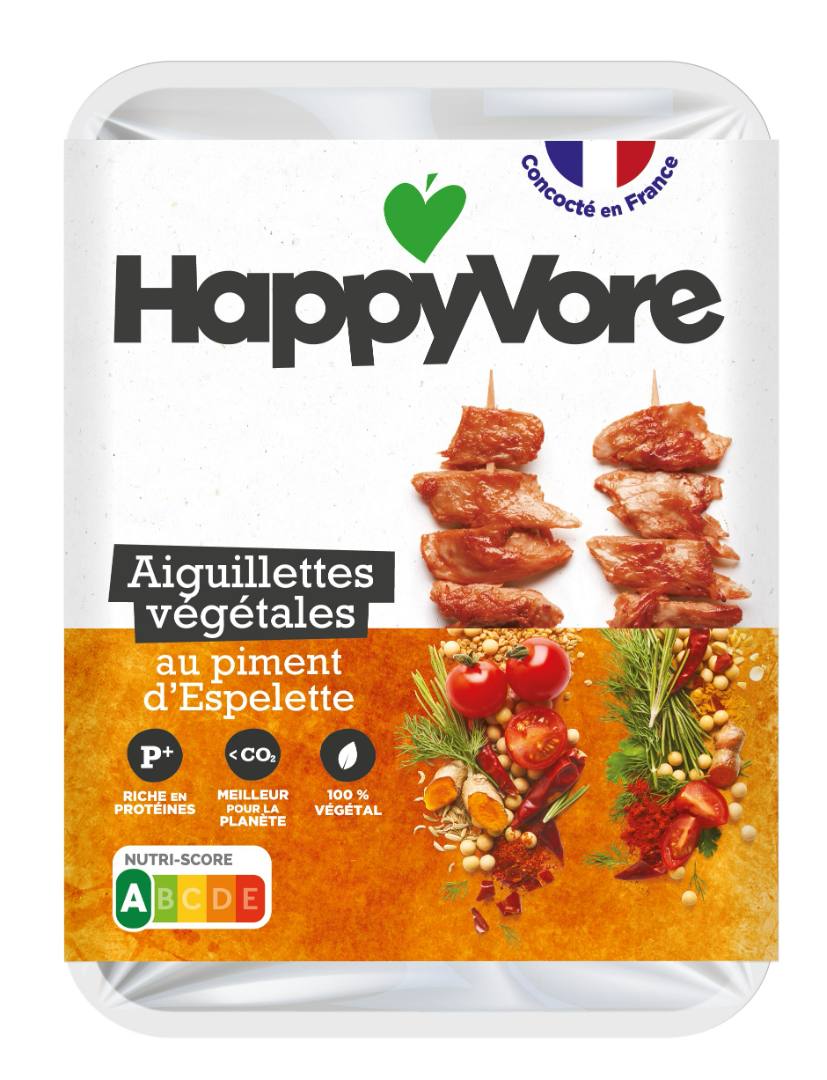 Aiguillettes végétales au piment d'espelette Happyvore : photo du produit rappelé le 15/02/2023