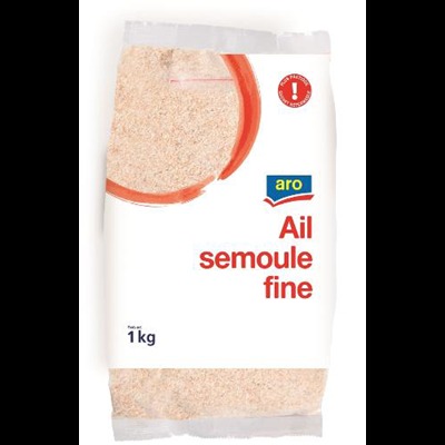 Ail semoule fine 1kg aro : photo du produit rappelé le 02/05/2022