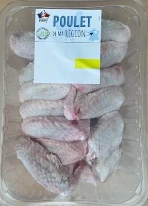 Aile de poulet Volailles Champenoises : photo du produit rappelé le 13/08/2022