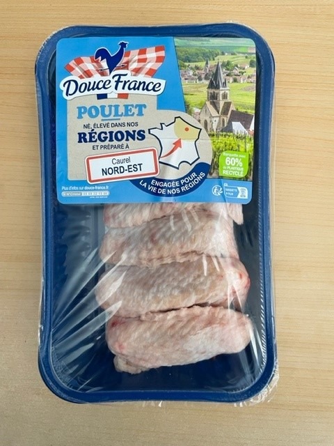 Aile poulet Douce France : photo du produit rappelé le 12/08/2022