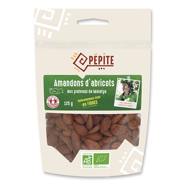 Amandons d'abricots biologiques Pépite : photo du produit rappelé le 05/07/2023