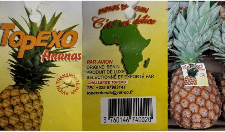 Ananas pain de sucre Topexo : photo du produit rappelé le 20/06/2024