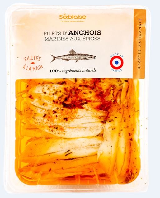 Anchois marinés au bouquet d'épices La Sablaise : photo du produit rappelé le 08/10/2021