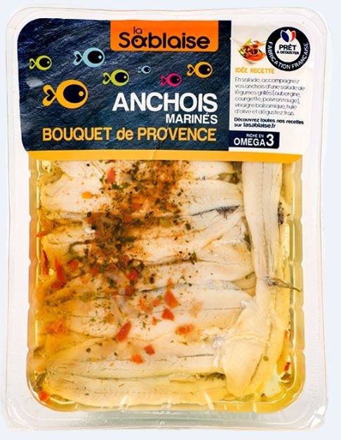 Anchois marinés au bouquet de provence La Sablaise : photo du produit rappelé le 08/10/2021