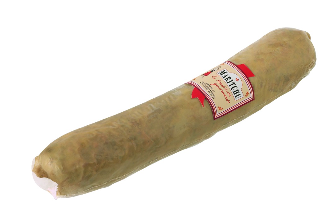Andouille basquaise vendue au rayon charcuterie coupe du magasin Maritchu : photo du produit rappelé le 14/02/2024