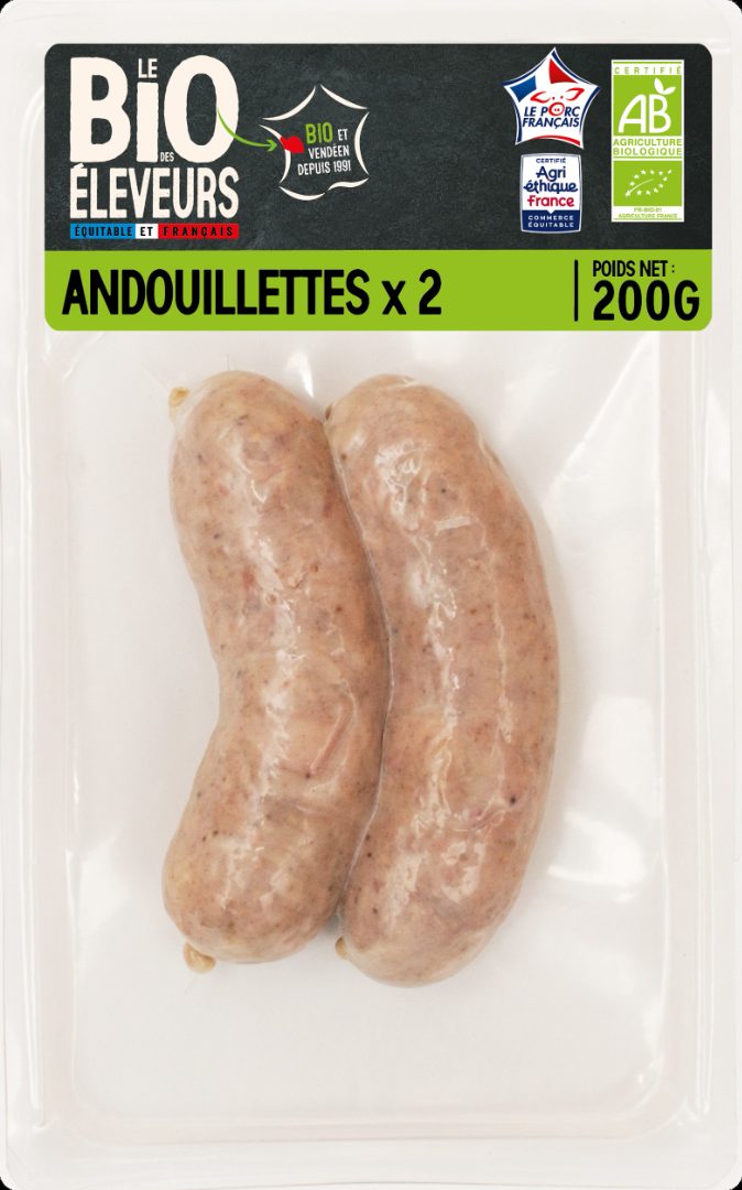 Andouillettes Le BIO des Eleveurs : photo du produit rappelé le 01/10/2025