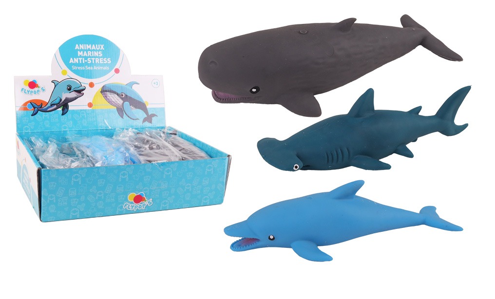 Animaux de la mer anti stress - 18cm - extensibles - 3 assortis Flypop's : photo du produit rappelé le 19/03/2026