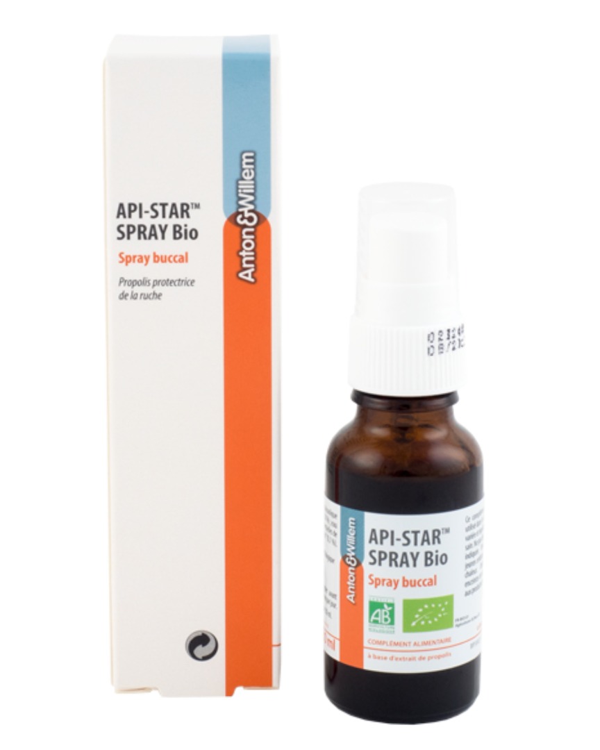Api-star spray bucal bio 20ml Anton&Willem : photo du produit rappelé le 03/11/2025