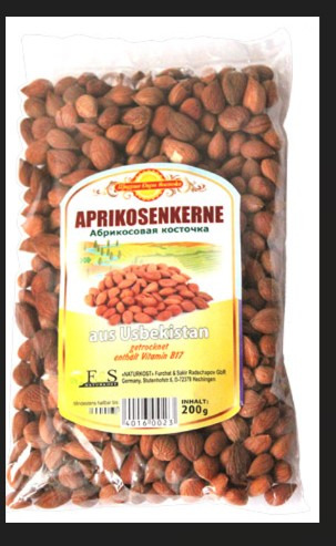 Aprikosenkern süb getroknet 200g noyaux d'abricots 'shedrie Dari Vostoka : photo du produit rappelé le 29/08/2025