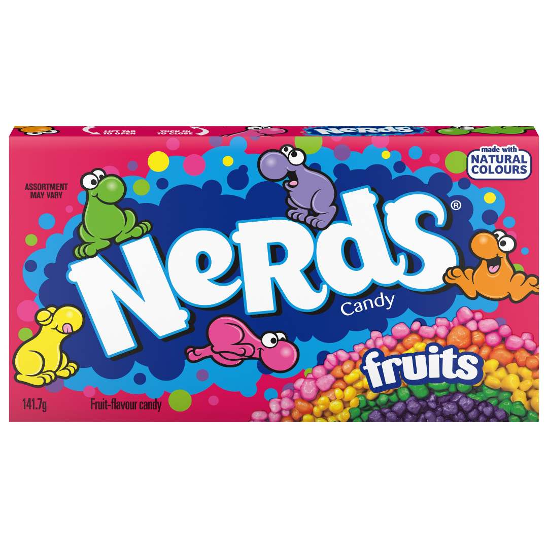 Arc en ciel de pépites de sucre dur et couer acide aux fruits Nerds Rainbow : photo du produit rappelé le 04/12/2023