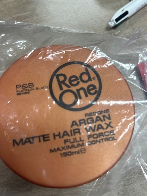 Argan matte hair wax Red One : photo du produit rappelé le 09/09/2025