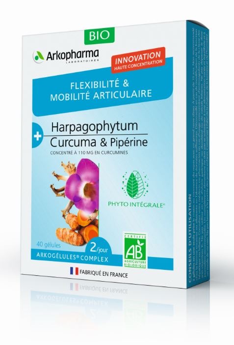 Arkogelules complex flexibilité et mobilité articulaire bio Arkopharma : photo du produit rappelé le 08/06/2021
