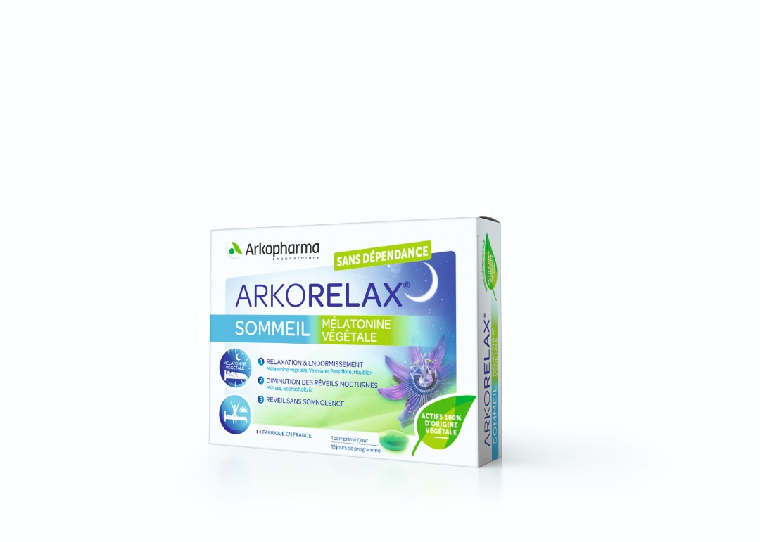 Arkorelax® sommeil mélatonine végétale - 15 comprimés Arkopharma : photo du produit rappelé le 19/10/2021