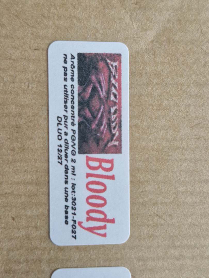 Arôme bloody : photo 1 sur 2 du produit rappelé le 14/04/2026