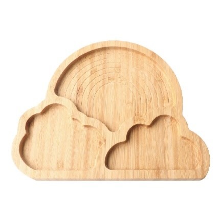 Assiette arc-en-ciel en bois, assiette lapin en bois et assiette Primark : photo du produit rappelé le 07/10/2022