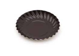 Assiette carton noir ø 9 cm Crokus : photo du produit rappelé le 07/10/2025