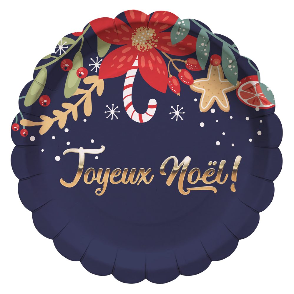 Assiettes festonnees 23cm nuit de noel x 8 Tim et Puce Factory : photo du produit rappelé le 03/11/2023