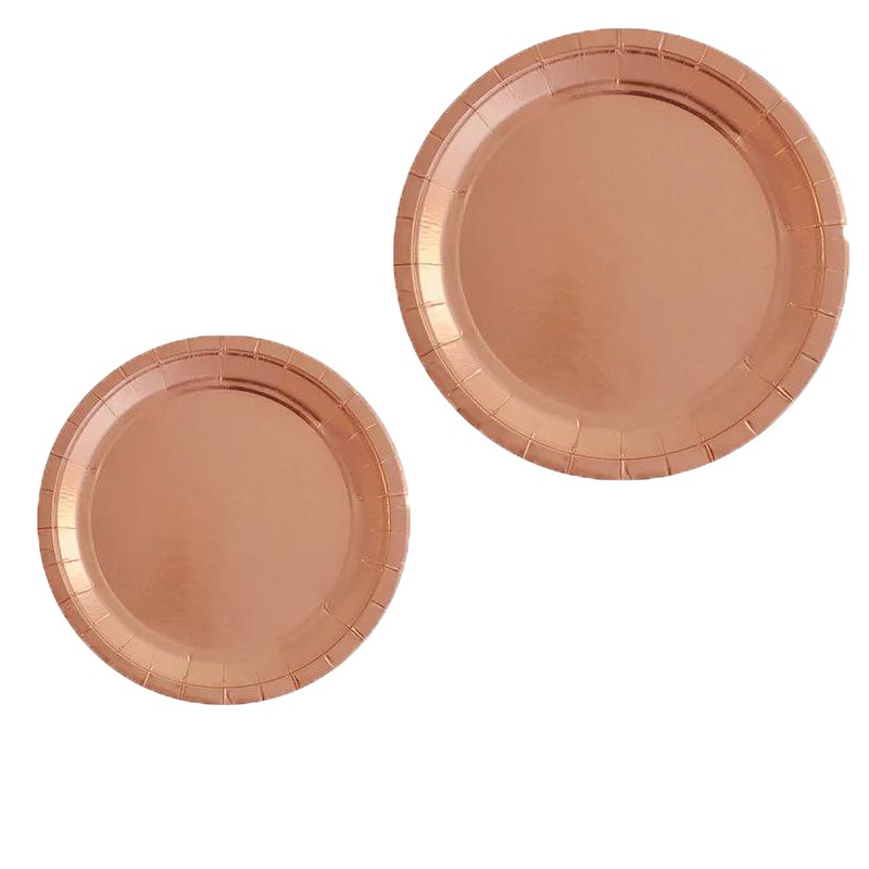 Assiettes rose gold 18cm et 23cm A Chaque Fête Sa Déco ! : photo du produit rappelé le 08/07/2021