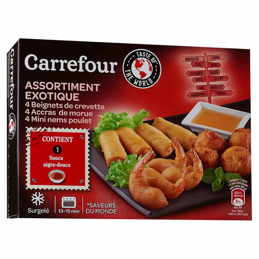 Assortiment exotique 200g surgele Carrefour : photo du produit rappelé le 07/10/2021