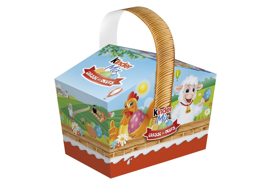 Assortiments de différents produits kinder : photo du produit rappelé le 11/04/2022