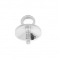 Attache pendentif pour perle semi-percée 6 mm purecrystal 5818 argenté x 1 : photo du produit rappelé le 06/10/2023