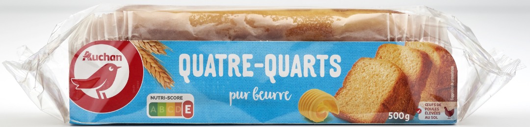 Auchan barre quatre quarts : photo 2 sur 3 du produit rappelé le 05/08/2022