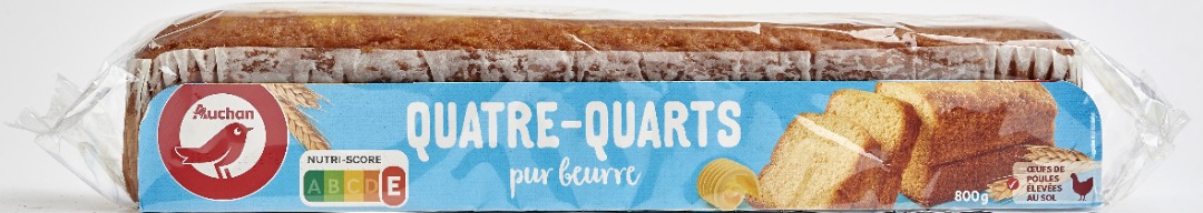 Auchan barre quatre quarts : photo 3 sur 3 du produit rappelé le 05/08/2022